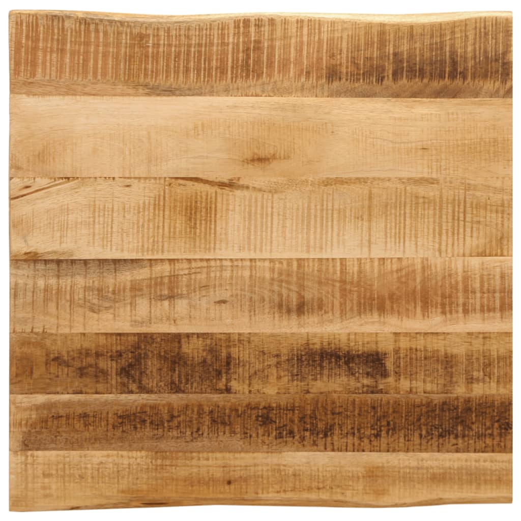 Table Top Live Edge 80x80x3.8 cm Solid Wood Rough Mango