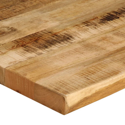 Table Top Live Edge 80x80x3.8 cm Solid Wood Rough Mango
