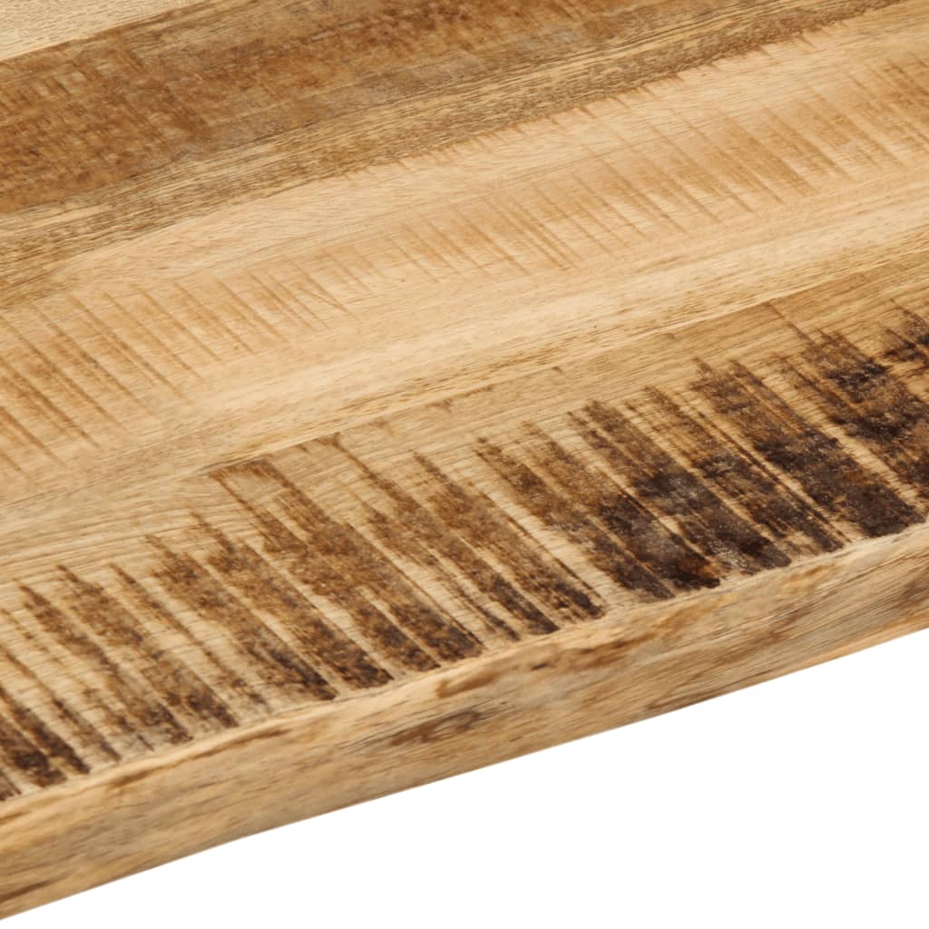 Table Top Live Edge 80x80x3.8 cm Solid Wood Rough Mango