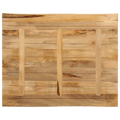 Table Top Live Edge 100x80x3.8 cm Solid Wood Rough Mango