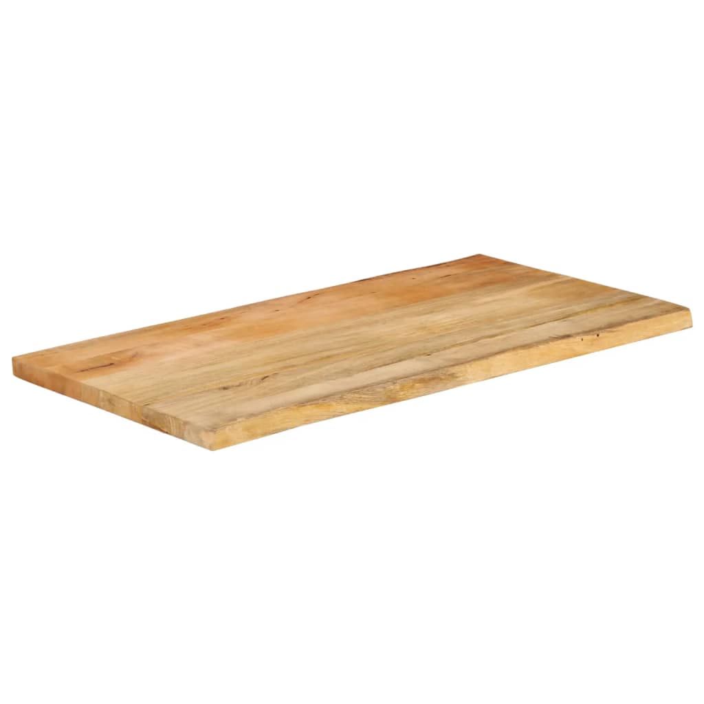 Table Top 110x60x2.5 cm Live Edge Solid Wood Mango