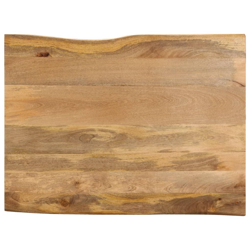 Table Top 90x80x2.5 cm Live Edge Solid Wood Mango
