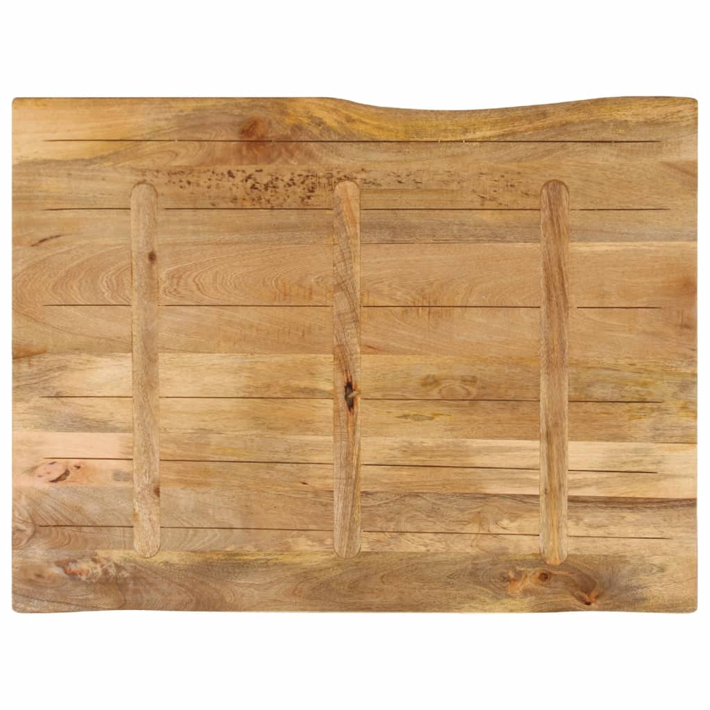 Table Top 110x80x2.5 cm Live Edge Solid Wood Mango