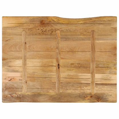 Table Top 110x80x2.5 cm Live Edge Solid Wood Mango