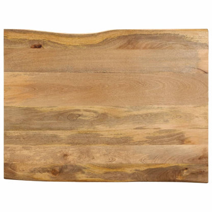 Table Top 90x80x3.8 cm Live Edge Solid Wood Mango