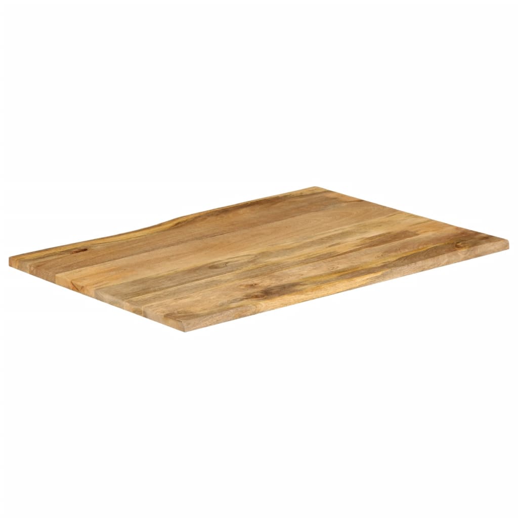 Table Top 90x80x3.8 cm Live Edge Solid Wood Mango