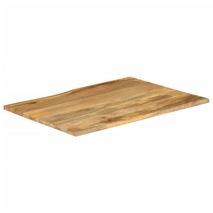 Table Top 90x80x3.8 cm Live Edge Solid Wood Mango