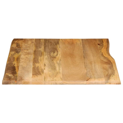 Table Top 90x80x3.8 cm Live Edge Solid Wood Mango