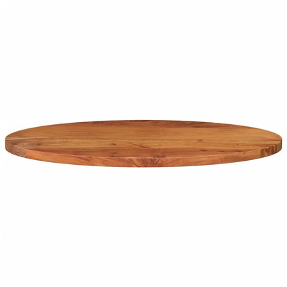 Table Top 80x40x2.5 cm Oval Solid Wood Acacia