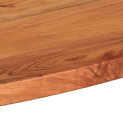 Table Top 80x40x2.5 cm Oval Solid Wood Acacia