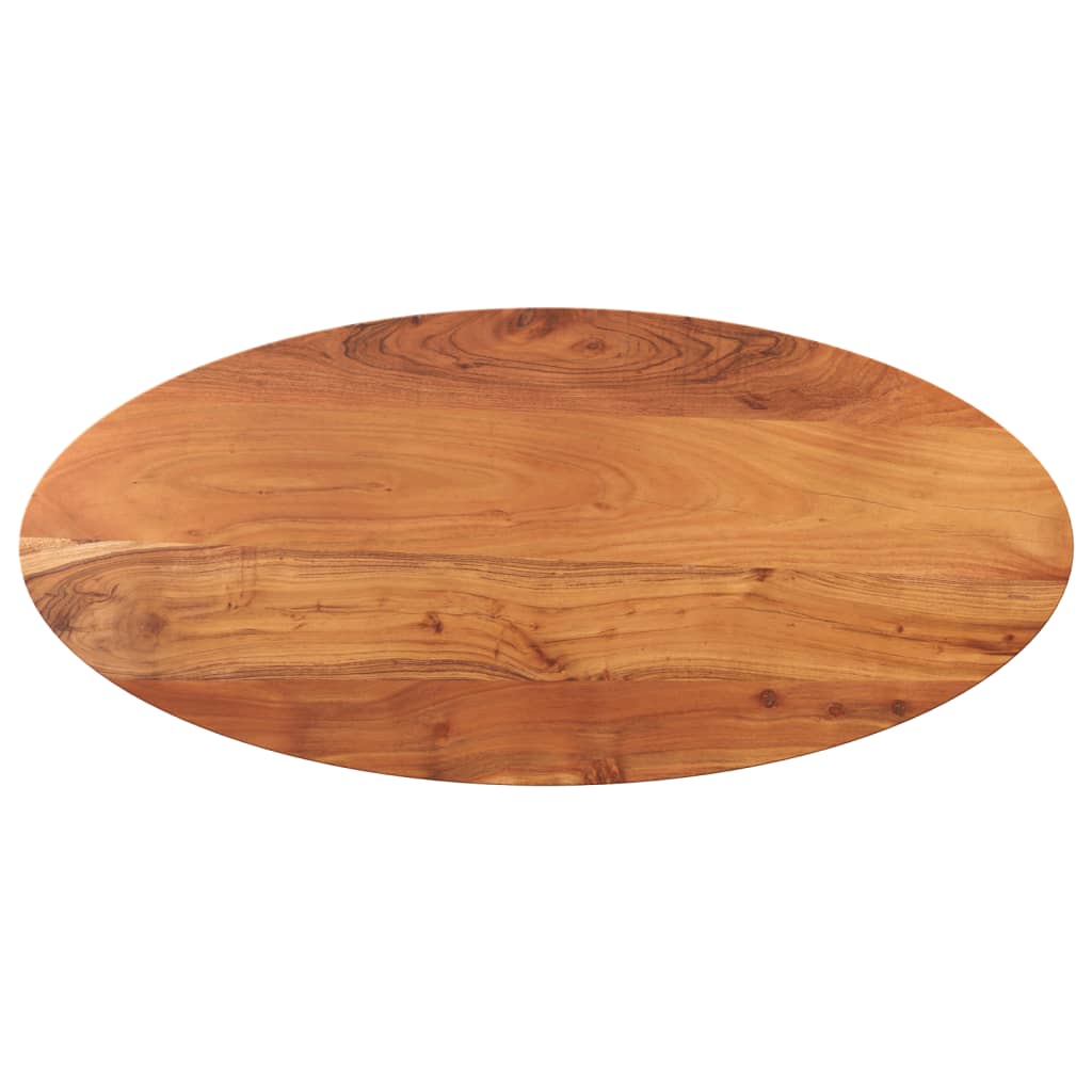 Table Top 100x40x2.5 cm Oval Solid Wood Acacia