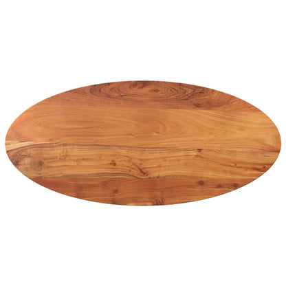 Table Top 140x50x2.5 cm Oval Solid Wood Acacia