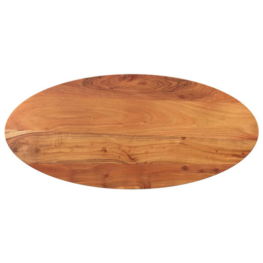 Table Top 140x50x2.5 cm Oval Solid Wood Acacia