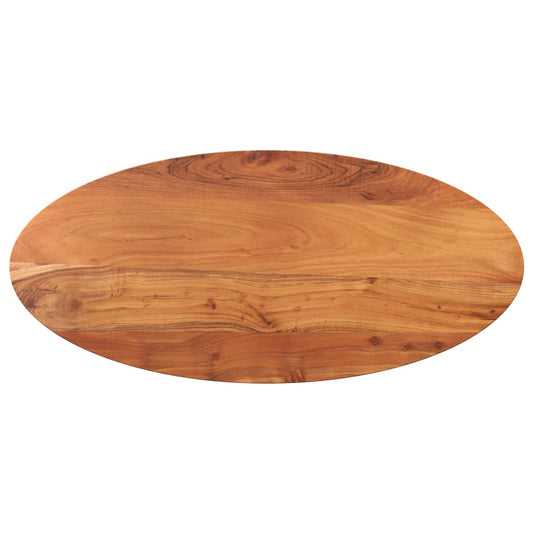 Table Top 140x60x2.5 cm Oval Solid Wood Acacia