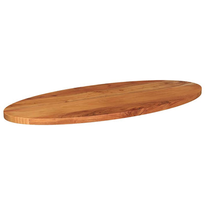 Table Top 90x40x3.8 cm Oval Solid Wood Acacia