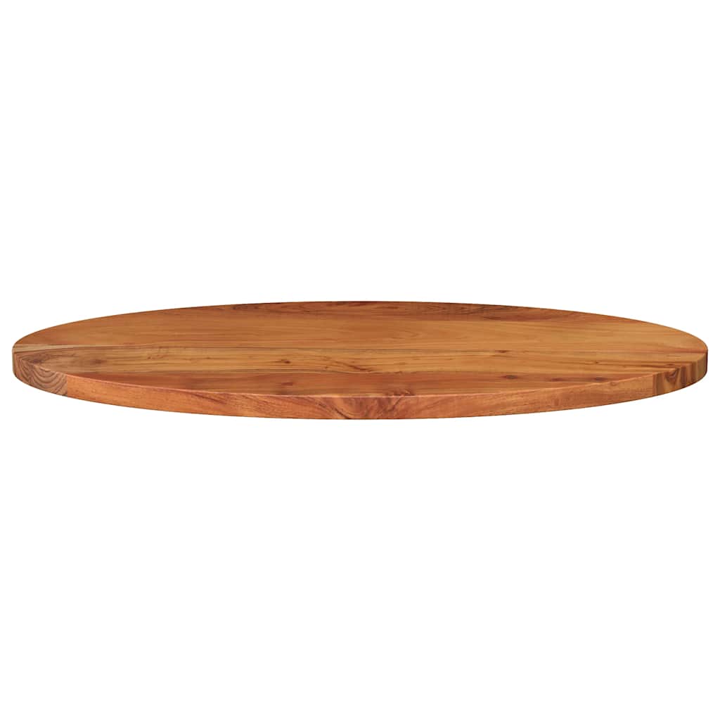 Table Top 90x40x3.8 cm Oval Solid Wood Acacia
