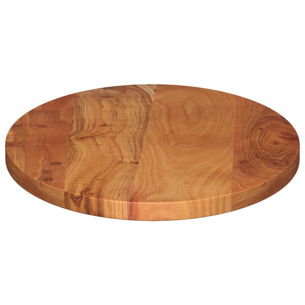 Table Top 140x60x3.8 cm Oval Solid Wood Acacia