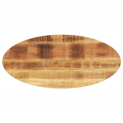 Table Top 140x50x3.8 cm Oval Solid Wood Mango