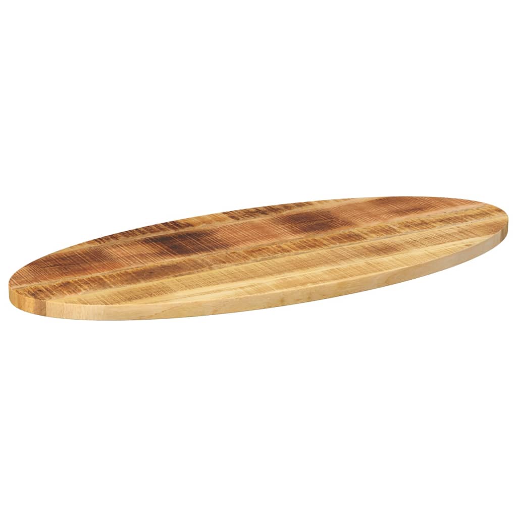 Table Top 140x50x3.8 cm Oval Solid Wood Mango