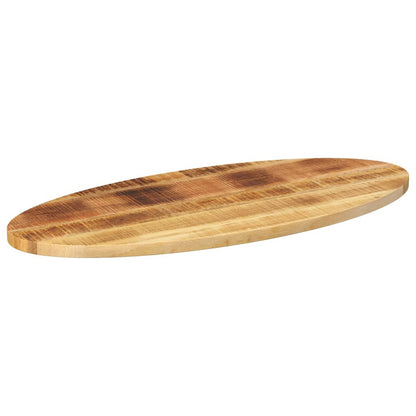 Table Top 140x50x3.8 cm Oval Solid Wood Mango