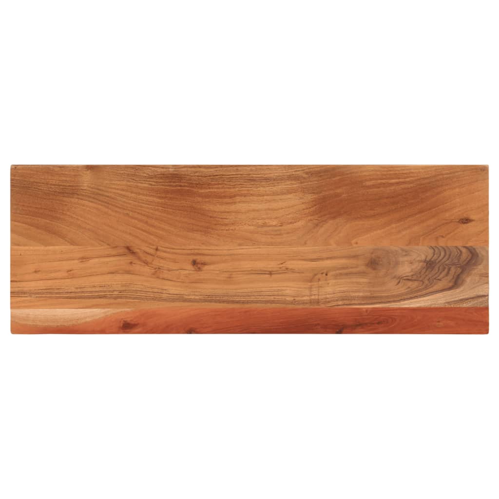 Table Top 80x40x2.5 cm Rectangular Solid Wood Acacia