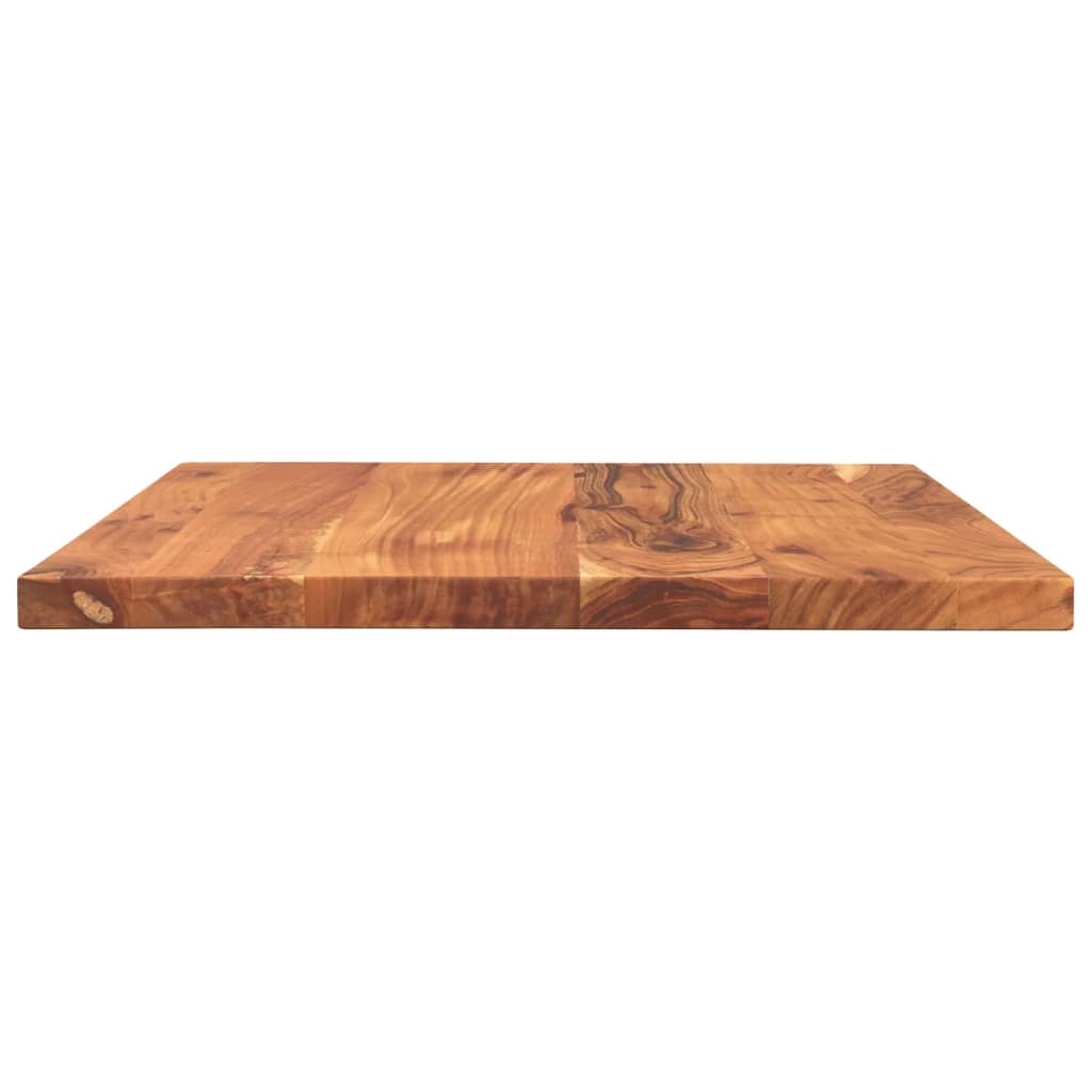Table Top 60x50x2.5 cm Rectangular Solid Wood Acacia