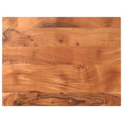 Table Top 80x60x2.5 cm Rectangular Solid Wood Acacia