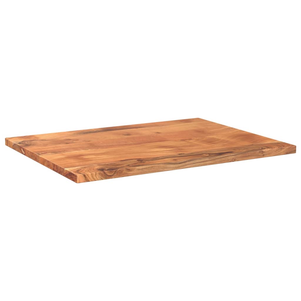 Table Top 90x60x2.5 cm Rectangular Solid Wood Acacia