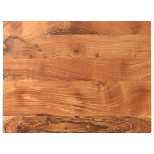 Table Top 80x70x2.5 cm Rectangular Solid Wood Acacia