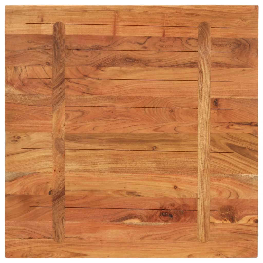 Table Top 80x80x2.5 cm Square Solid Wood Acacia