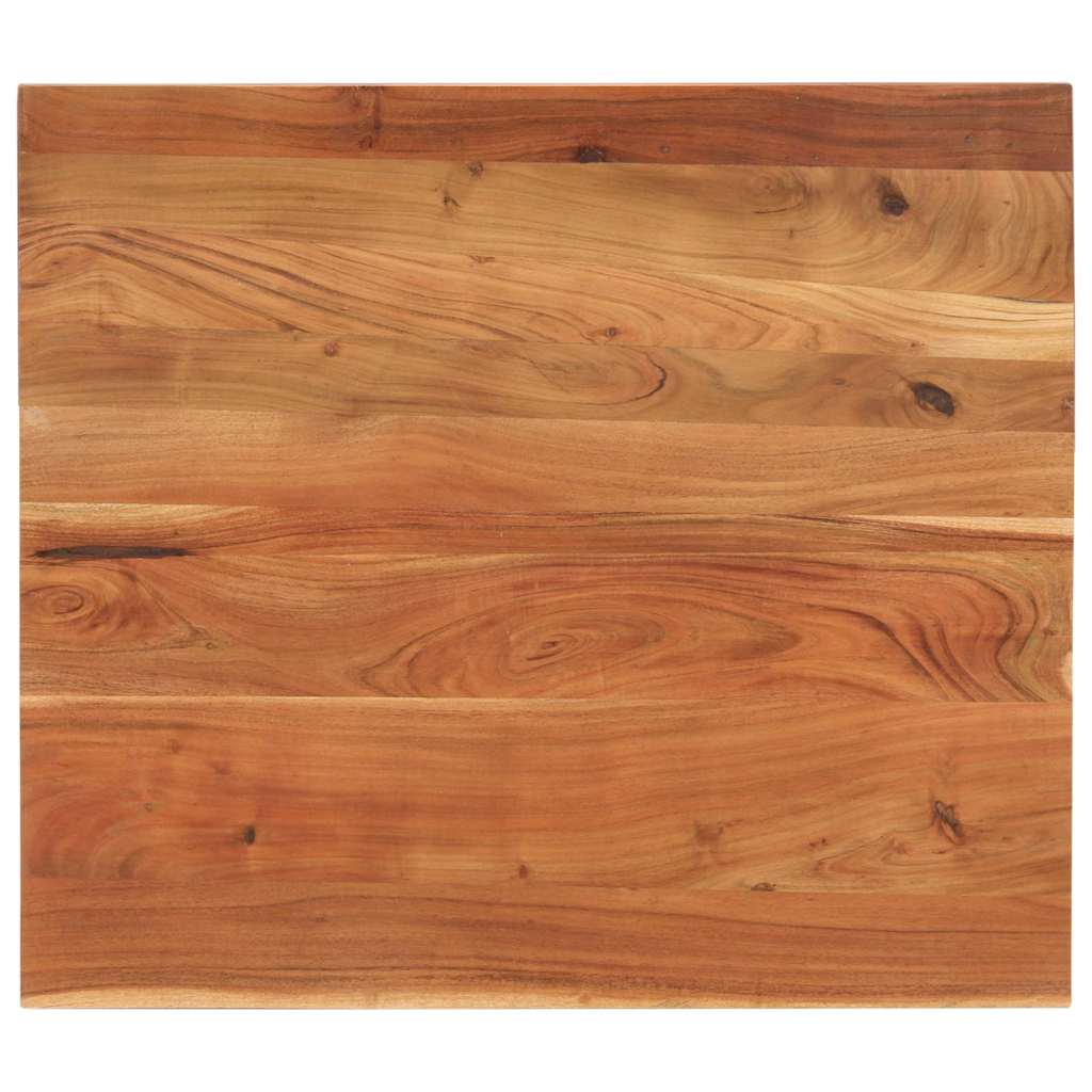 Table Top 90x80x2.5 cm Rectangular Solid Wood Acacia
