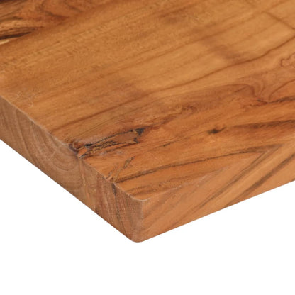 Table Top 100x80x2.5 cm Rectangular Solid Wood Acacia