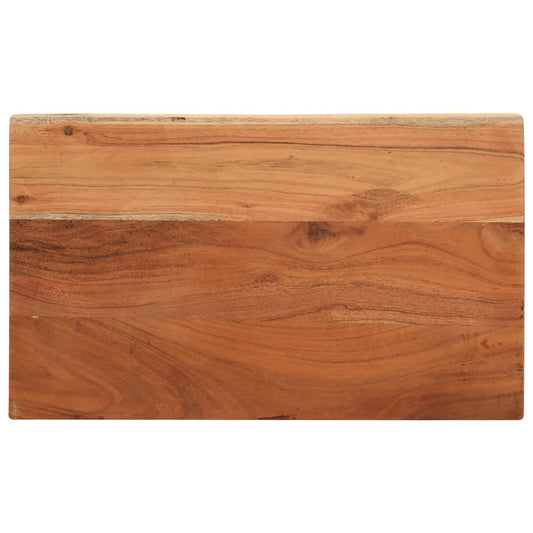 Table Top 40x20x3,8 cm Rectangular Solid Wood Acacia