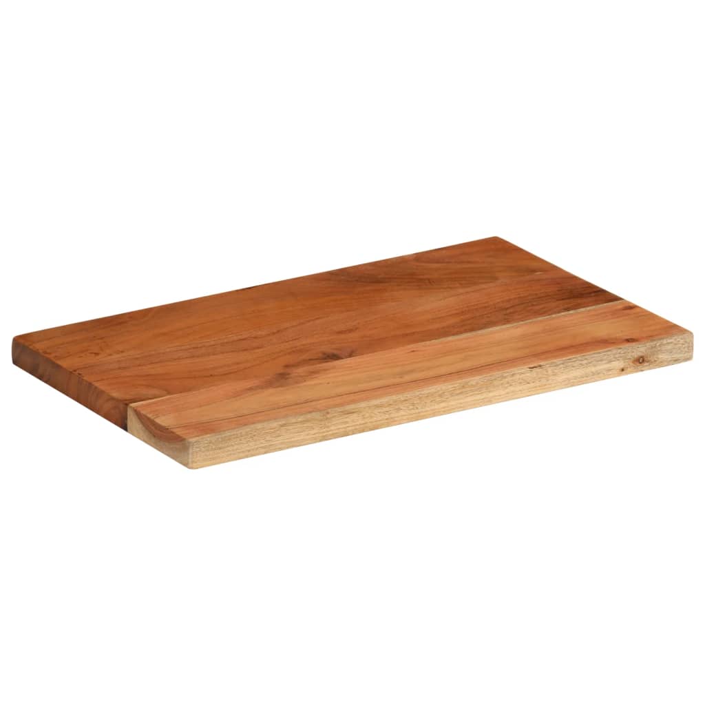 Table Top 60x30x3.8 cm Rectangular Solid Wood Acacia