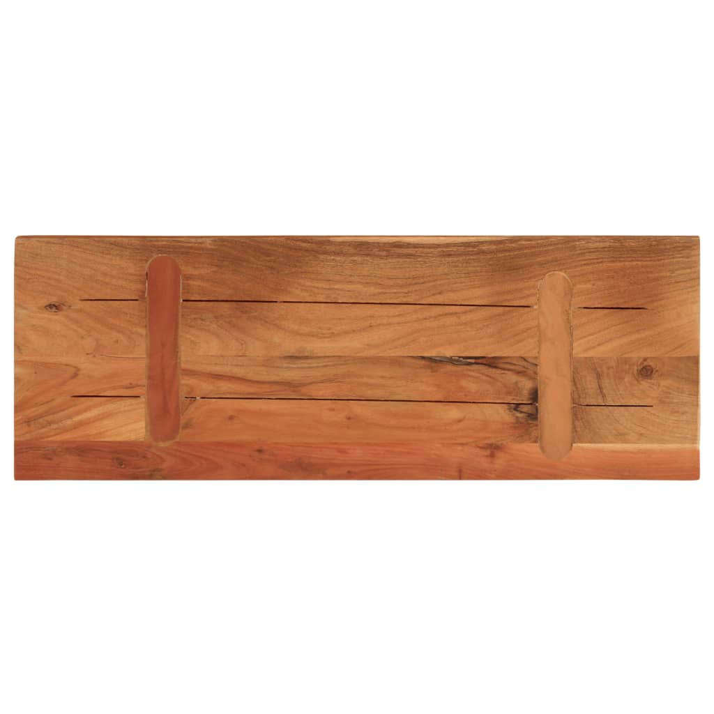 Table Top 90x40x3.8 cm Rectangular Solid Wood Acacia