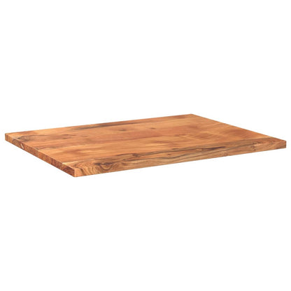 Table Top 90x60x3.8 cm Rectangular Solid Wood Acacia