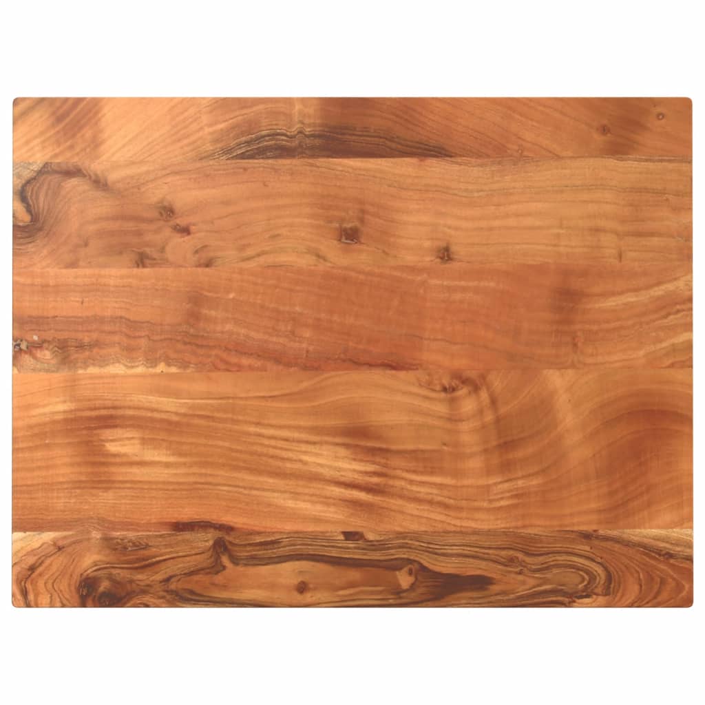 Table Top 90x70x3.8 cm Rectangular Solid Wood Acacia