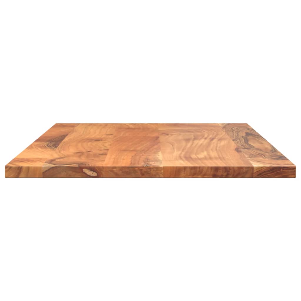 Table Top 90x70x3.8 cm Rectangular Solid Wood Acacia