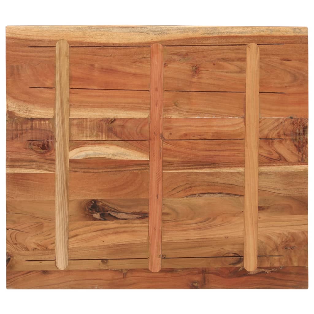 Table Top 90x80x3.8 cm Rectangular Solid Wood Acacia
