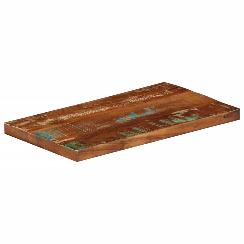 Table Top 40x20x2.5 cm Rectangular Solid Wood Reclaimed