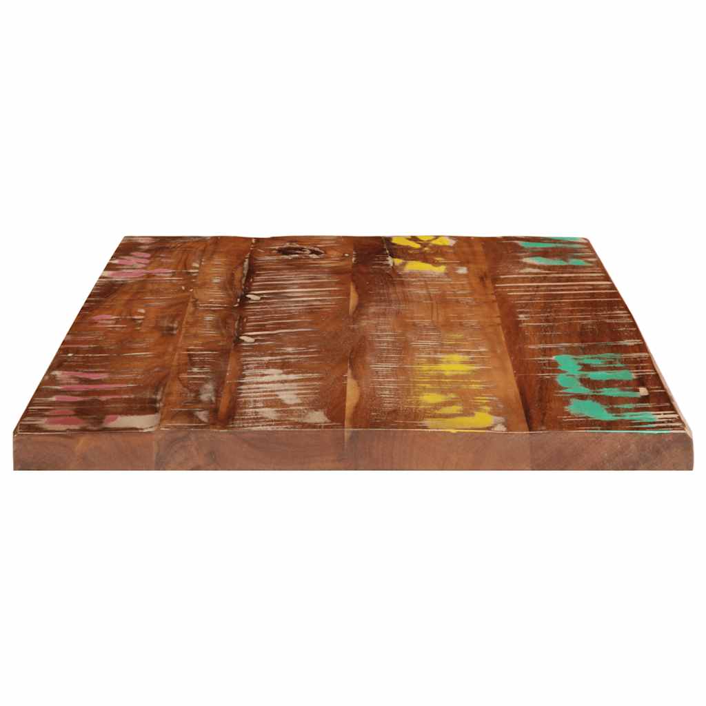 Table Top 60x50x2.5 cm Rectangular Solid Wood Reclaimed