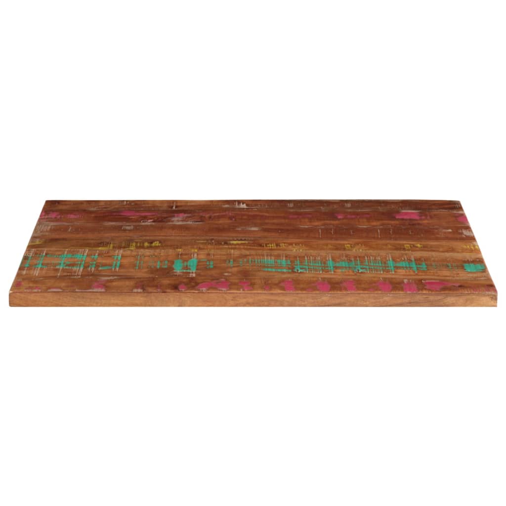 Table Top 100x60x2.5 cm Rectangular Solid Wood Reclaimed
