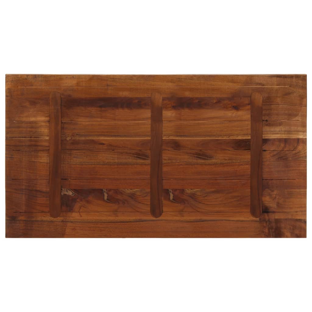 Table Top 100x60x2.5 cm Rectangular Solid Wood Reclaimed