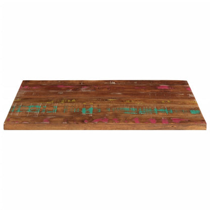 Table Top 80x70x2.5 cm Rectangular Solid Wood Reclaimed