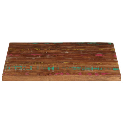 Table Top 80x80x1.5 cm Square Solid Wood Reclaimed