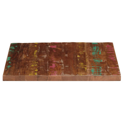 Table Top 80x80x2.5 cm Square Solid Wood Reclaimed