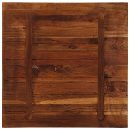 Table Top 80x80x2.5 cm Square Solid Wood Reclaimed