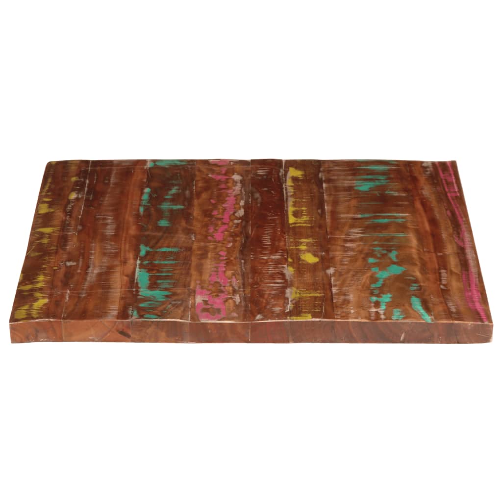 Table Top 110x80x2.5 cm Rectangular Solid Wood Reclaimed