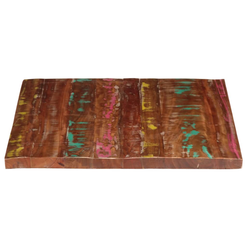 Table Top 90x80x3.8 cm Rectangular Solid Wood Reclaimed