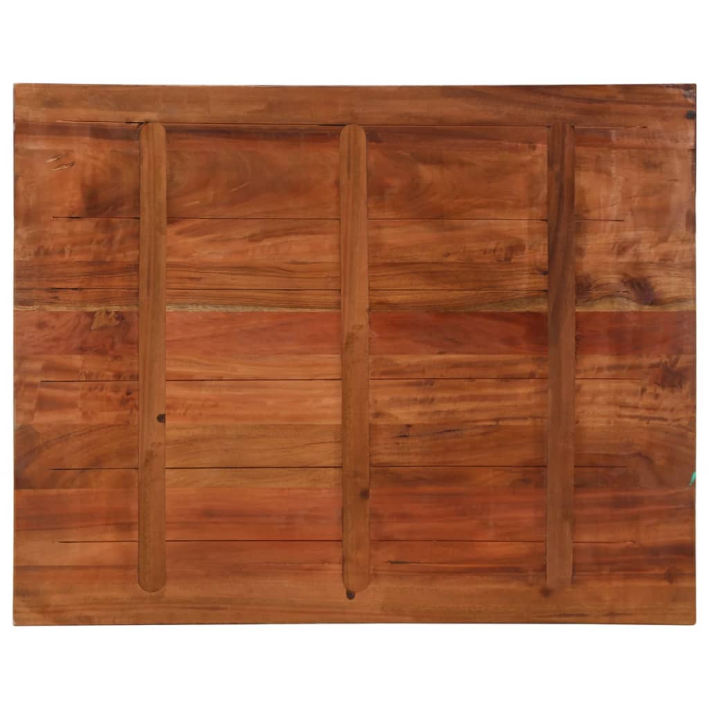 Table Top 90x80x3.8 cm Rectangular Solid Wood Reclaimed